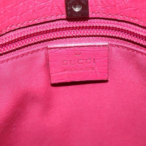 GUCCI GG Supreme Hand Bag Pvc Beige Silver - Picture 15 of 16